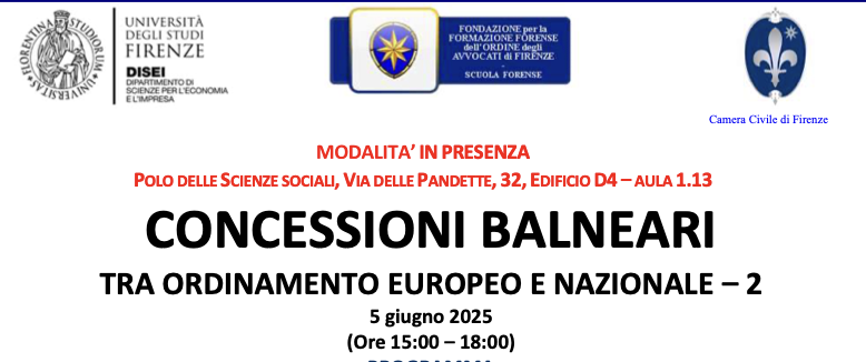 Concessioni balneari. Tra ordinamento europeo e nazionale